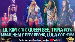 LIL KIM STEALS the Show, LOLA BROOKE Hangs w/ HIP HOP LEGENDS, TRINA & REMY MA Look & Sound AMAZING!