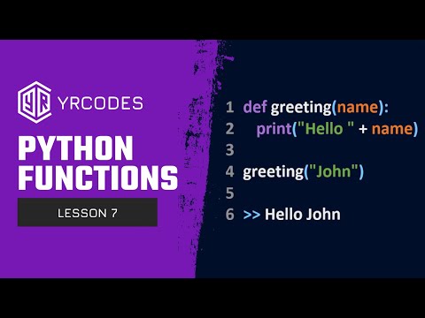 Python Functions - YRCodes