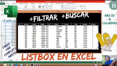 ¿Cómo crear Filtros y Búsquedas en Listbox de Excel? - Curso completo VBA-Excel GRATIS #excel #vba
