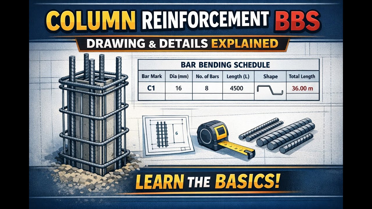 ಕಾಲಮ್ ರೀನ್‌ಫೋರ್ಸ್‌ಮೆಂಟ್ BBS – ಡ್ರಾಯಿಂಗ್ ಪರಿಚಯ | ಟ್ಯಾಬ್ಯುಲರ್ ಕಾಲಮ್ ವಿವರಗಳ ಅರಿವು