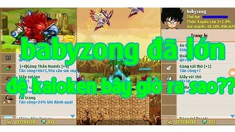 [ngọc rồng online] Babyzong - (tập 7) up đệ tử kaioken up lên 50 tỉ bây giờ ra sao??