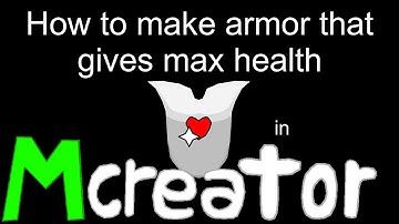 advanced tutorial - how to make armor that gives max health in - mcreator 2022.2