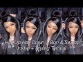 Half Up Half Down + Bun &amp; Swoop | Lace Front Wig Install + Styling  Tutorial | N’finidii