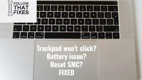 How to fix MacBook Trackpad won