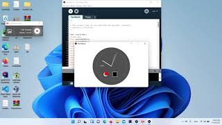Processing clock with timer and background change