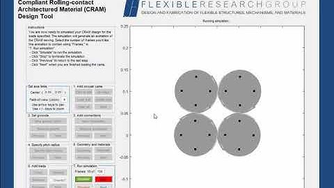 Compliant Rolling-contact Architected Materials: Part 2 Software Tool Demo