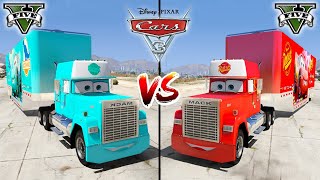 King Dinoco Truck vs Mack Truck (Disney cars) in GTA 5 - WHO IS BEST?