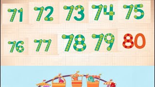 Endless ￼￼123 Numbers - Learn to Count Numbers from 71 to 80 in English