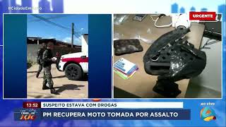 Cidade em Ação - PM recupera moto tomada por assalto - Parte 2