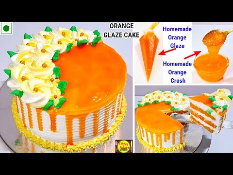Easy Orange Cake | कुकर में बनाएं बेकरी स्टाइल ऑरेंज केक,Orange Crush & Glaze recipe के साथ |cake re