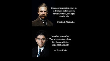 Kafka vs Nietzsche on Politics & Crowd… #quotes #wisdom #philosophy #kafka #nietzsche #shorts #edit