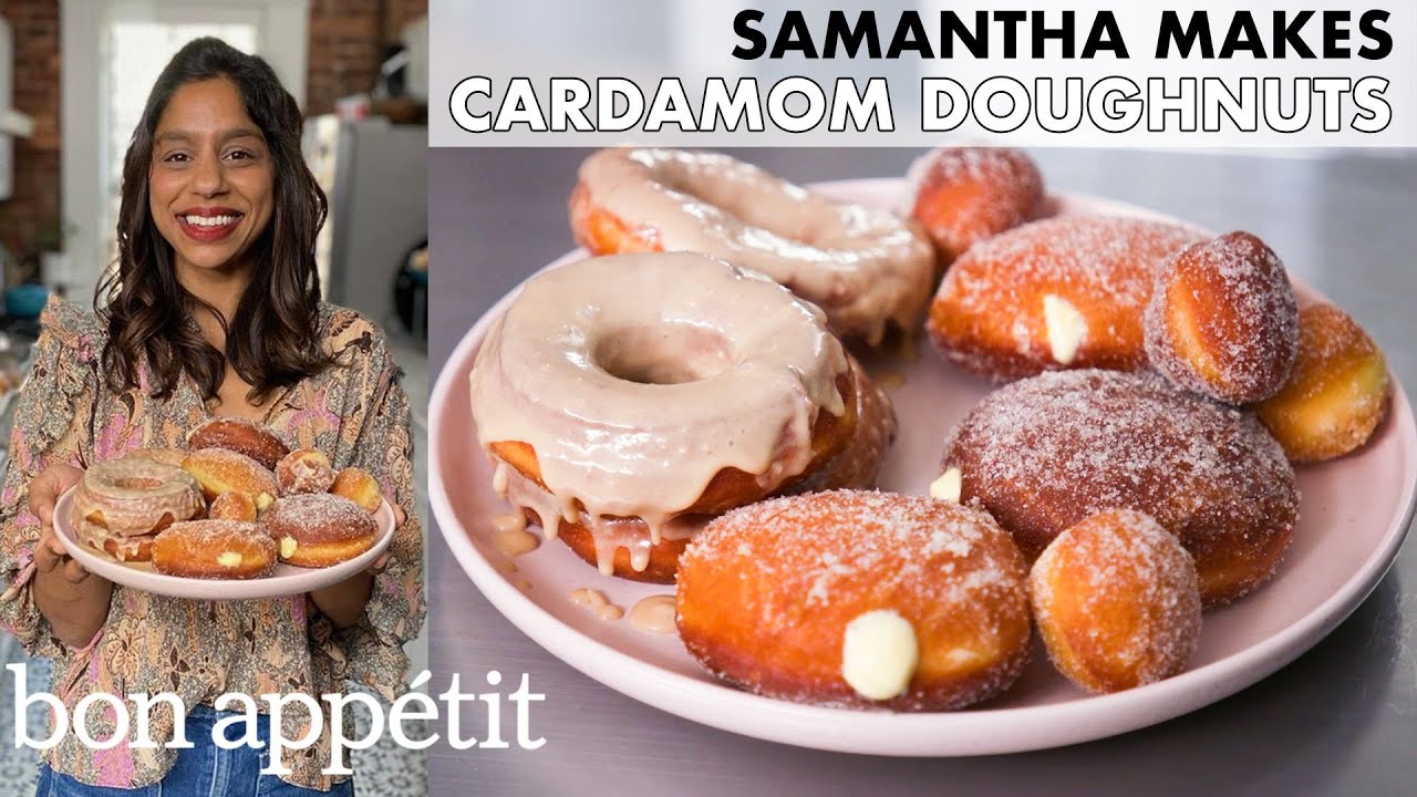 Samantha Makes Cardamom Cream & Maple-Glazed Doughnuts | From the Home Kitchen | Bon Appétit