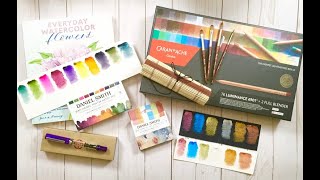 October Art Supply Haul  |   Daniel Smith Jean Haines Watercolor sets + Swatches