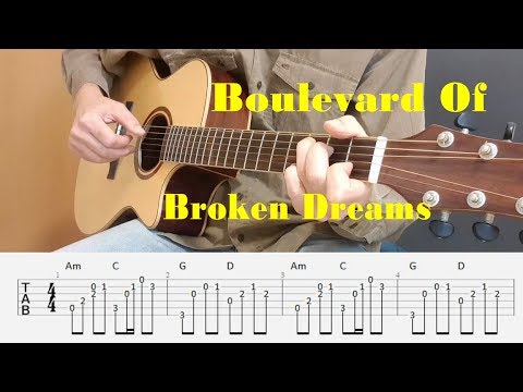 boulevard of broken dreams guitar pro tab download