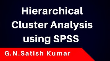 Hierarchical Cluster Analysis using SPSS with Example