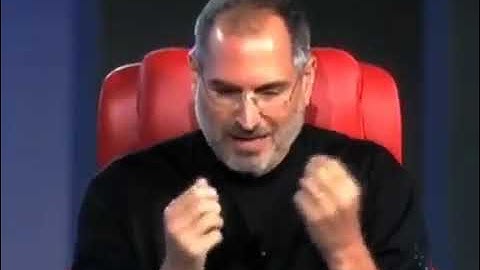 Steve Jobs   Headphones for video in 2005 at D3