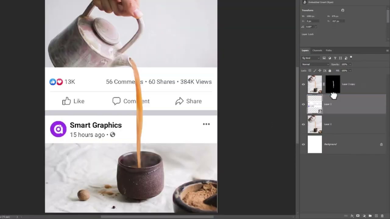How to Make FB Out of box effect in Photoshop| Graphic Design