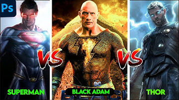 Black Adam | Movie Poster Design | Photoshop Tutorial