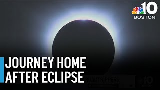 Travelers make long journey home after eclipse