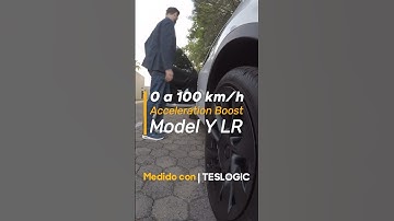 0 a 100 km/h en 4.2 seg Tesla Model Y LR con Acceleration Boost | Medido con TESLOGIC