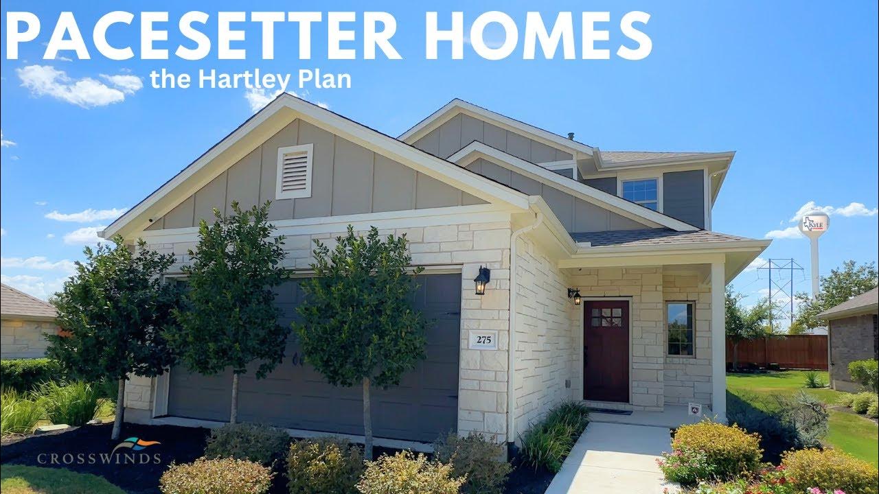 Kyle TX Crosswinds Pacesetter Homes Hartley Plan 4K Video YouTube