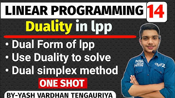 Duality in Lpp Hindi | ONE SHOT | All concepts in Hindi by Yash Vardhan