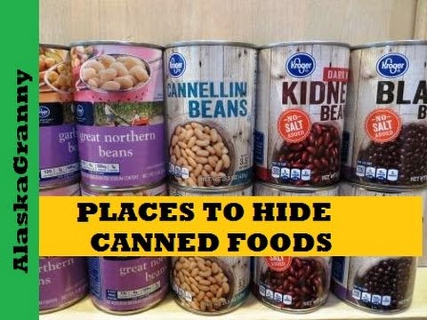 Places To Hide Canned Foods- Make Room For Emergency Food Storage