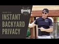 How to create instant privacy in your back yard and avoid HOA fines!