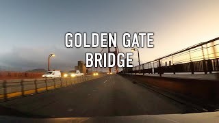 Golden Gate Bridge Sunny Morning Drive 4K - Clear Blue Skies