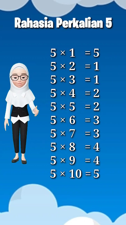 Trik Cepat Perkalian 5 || Rahasia Perkalian 5 #shorts #trik #caracepat #matematika #math
