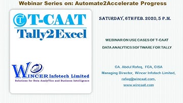 Automate2Accelerate Progress Using T CAAT