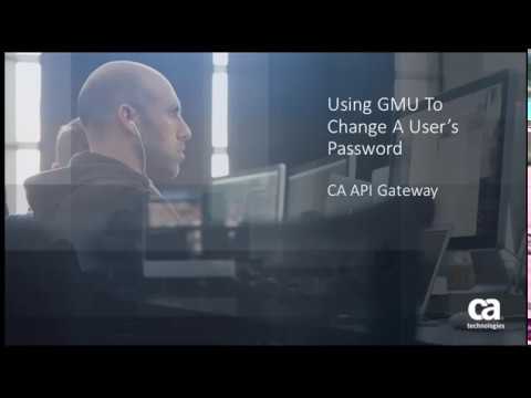 Using GMU To Change A User's Password