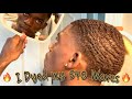 DYING MY WAVES BROWN AFTER A SELF-CUT #fade #540waves #trending #360waves #brownwaves #selfcut