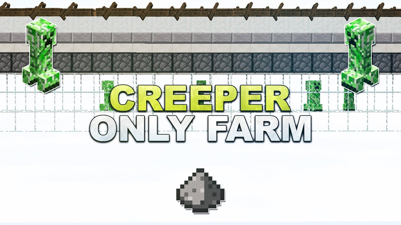 Minecraft Creeper Only Farm Tutorial 1.17 YouTube