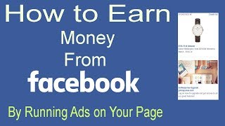 Easy way to earn money by facebook running ads on your page. step
tutorial