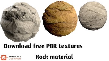 Rock Material available for free | Set of three Rock PBR textures | Rock video showcase