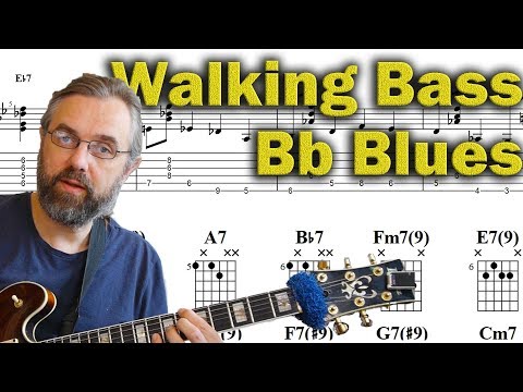 walking-bass-and-chords---bb-blues---jazz-guitar-lesson