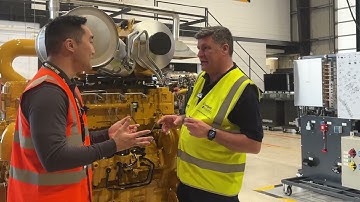 Cat C13D engine walkaround with expert Allen Chen