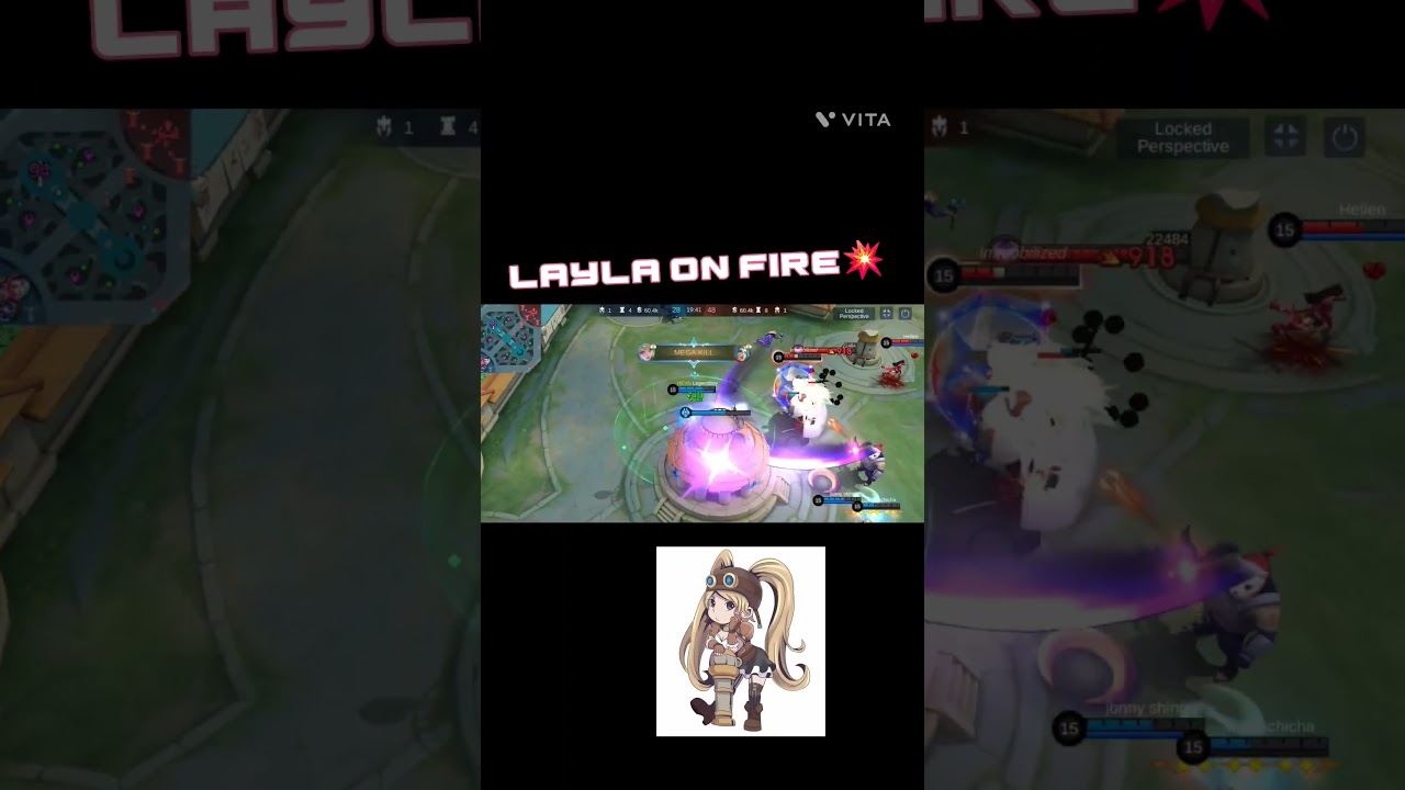 Layla on fire in MOBILE LEGEND BANG BANG