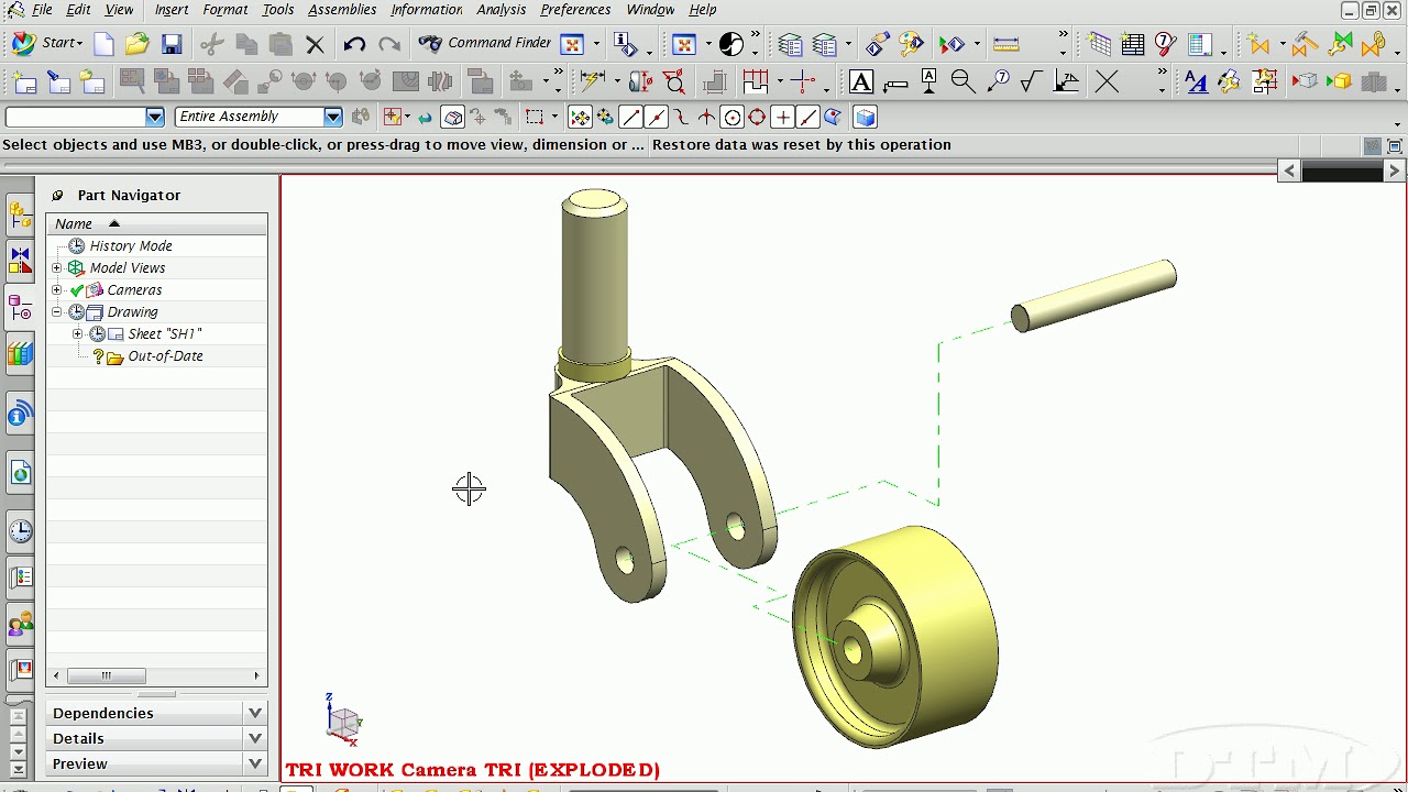 Add Tracelines To An Exploded View Dtm Youtube