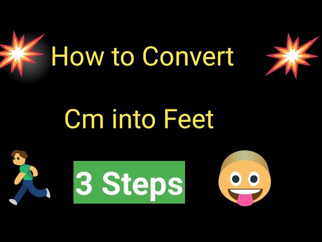 Cm to feet