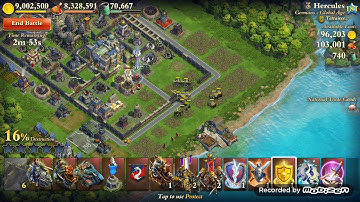 DomiNations - War Attack - Shiva vs #9 Hercules (Tetraites) .