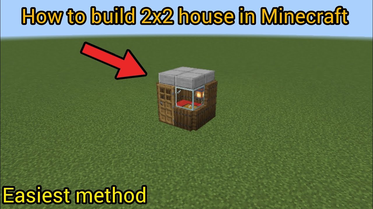 How to build 2x2 house in Minecraft | Easiest method | Minecraft - YouTube
