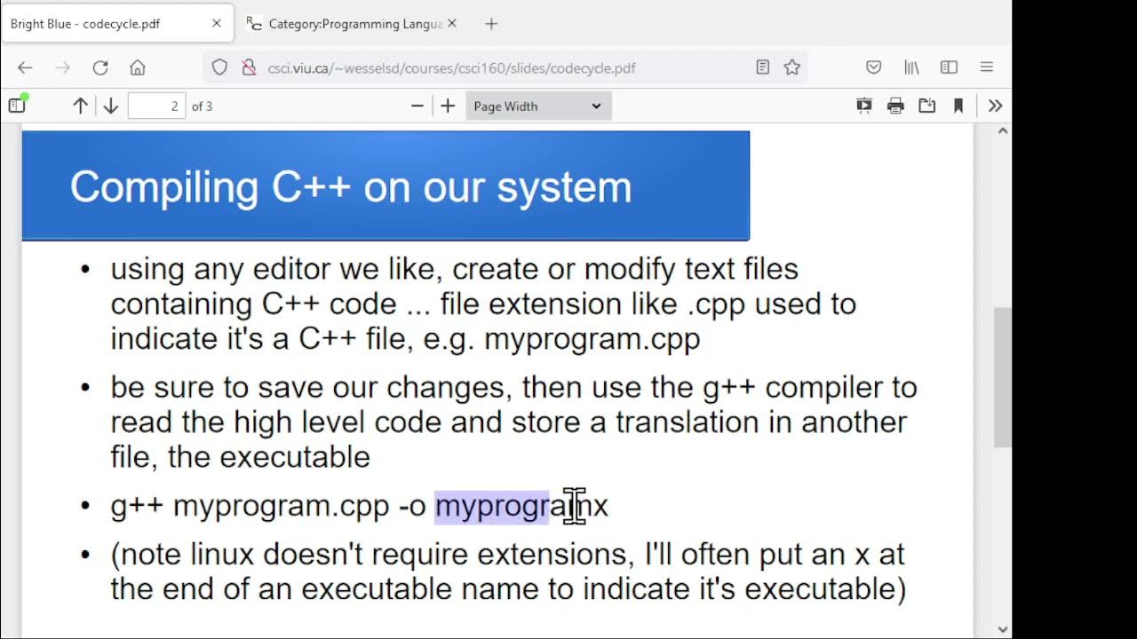 The edit, compile, execute code writing cycle - YouTube