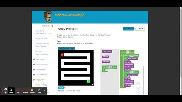 OUCC Practice Round 1 - Question 10 - UK Bebras how to answer walkthrough Coding challenge