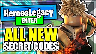 ALL HEROES LEGACY CODES! (December 2021)  ROBLOX Codes *SECRET/WORKING* 