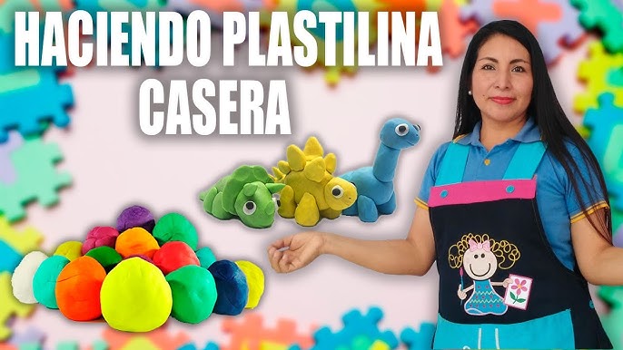 Plastilina Casera NO TÓXICA para niños - Como hacer plastilina con harina 