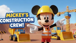 Mickey’s Construction Crew 🏗️🚚 | Learn Big Trucks & Teamwork | Fun Kids Cartoon