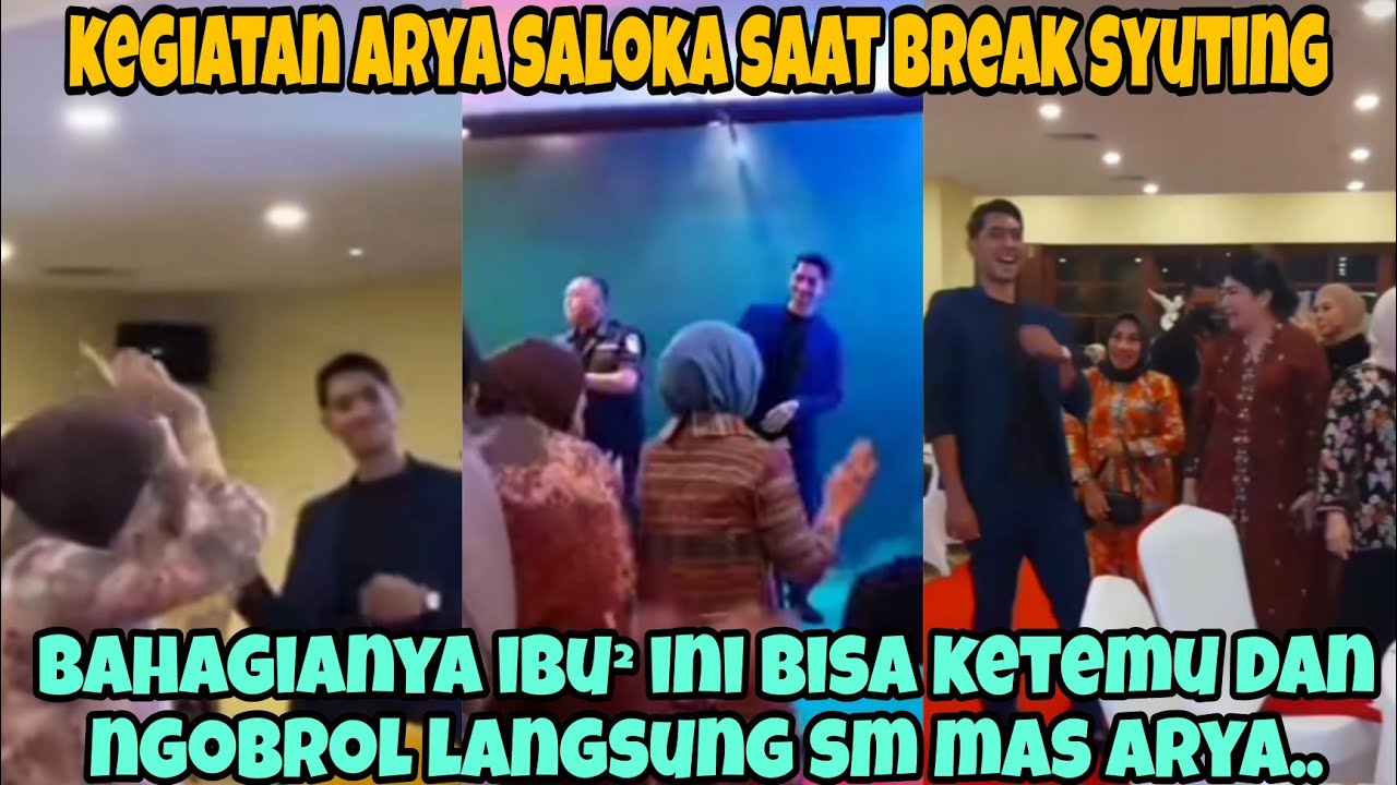 kegiatan arya saloka di luar syuting..bikin ibu² pada bahagia karena bs ketemu dan ngobrol langsung.