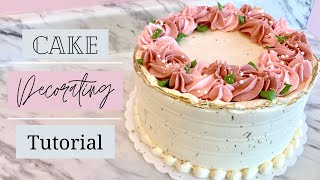 How to Make a Simple Buttercream Floral Cake 💐